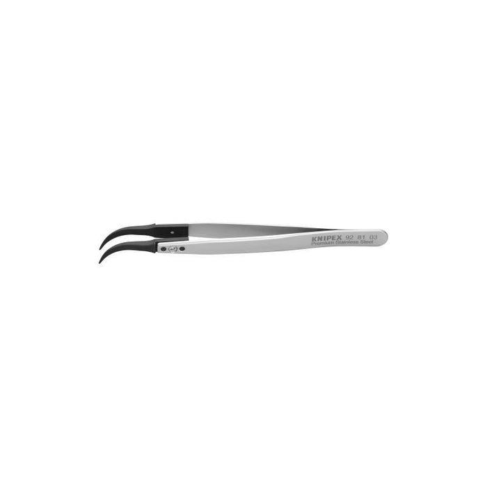 Knipex 92 81 03 5 1/4" Premium Stainless Steel Gripping Tweezers
