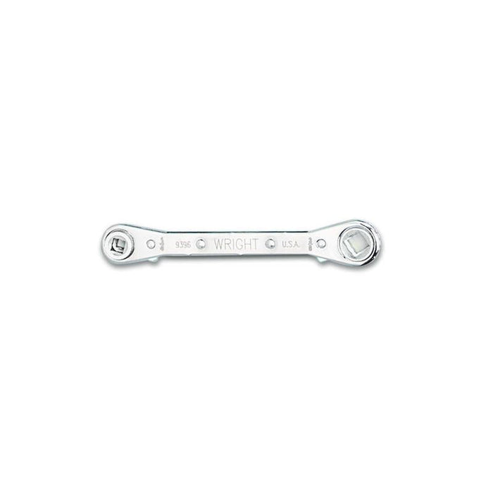 Wright Tool 9396 Reversible Ratcheting Box Wrench 1/4" -3/16" Square x 3/8"-5/16" Square