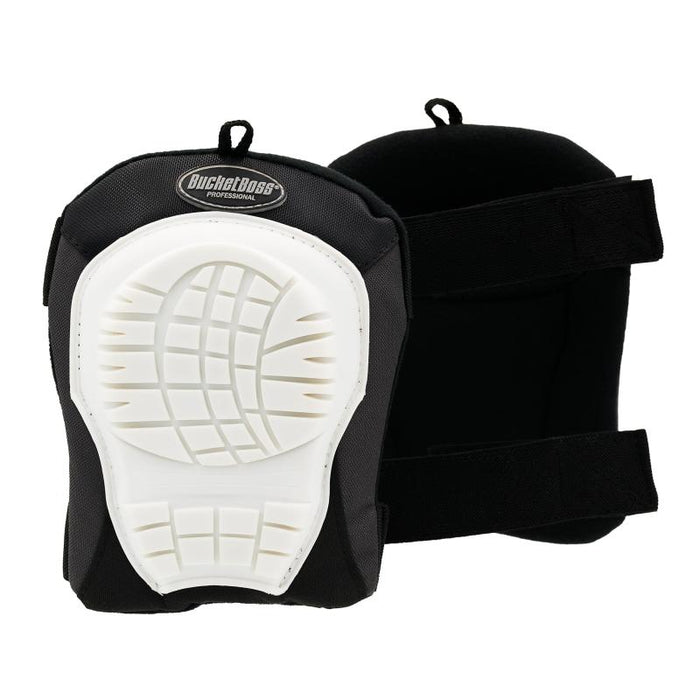 Bucket Boss 94200 Knee Pad, Soft Rubber Cap, Foam Pad, 2 -Strap, Straps with Hook and Loop Closure