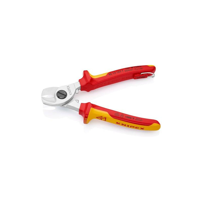 Knipex 95 16 165 T Cable Shears-1000V Insulated, Tethered Attachment