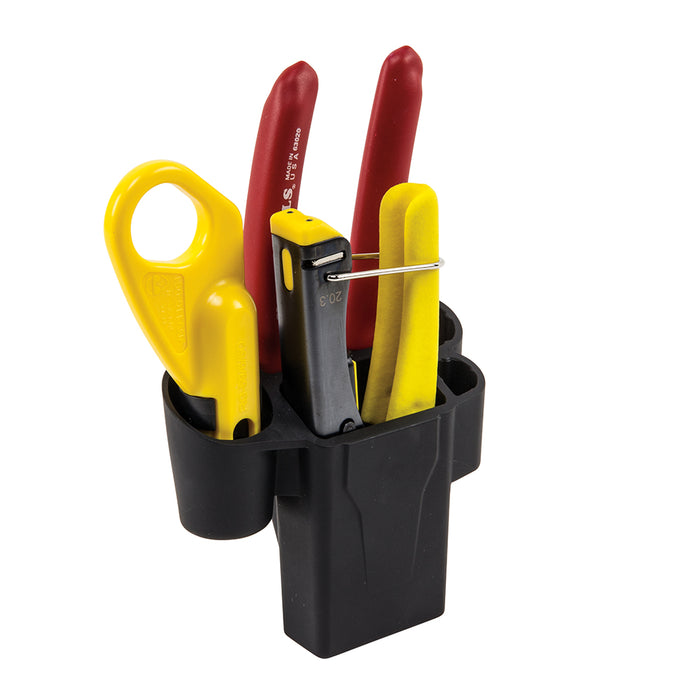 Klein Tools VDV011-852 Coax Installation Kit in Molded Hip Pouch has Crimper, Radial Stripper and Cable Cutter