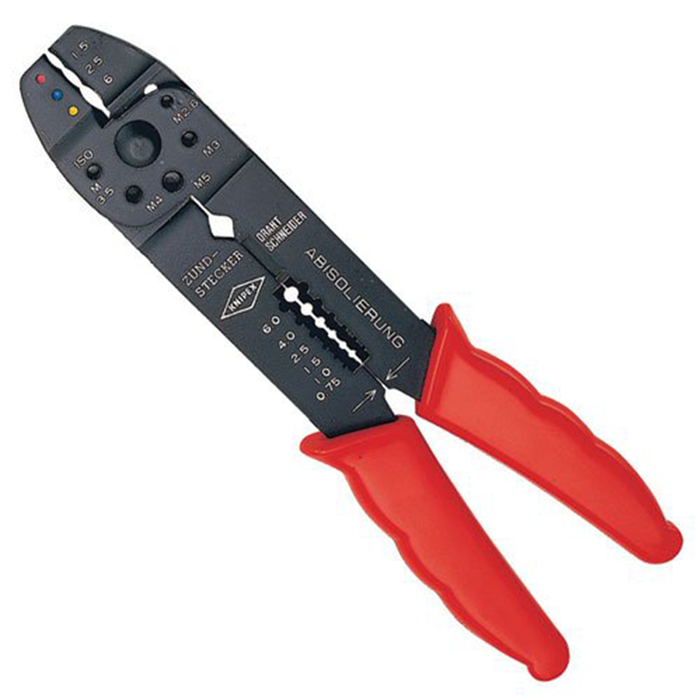 Knipex 97 21 215 SB Crimping Pliers for non-insulated terminals in blister packaging