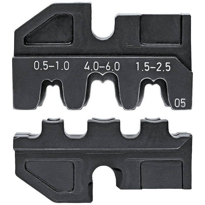 Knipex 97 49 05 4.8/6.3 mm Crimping Dies for non-insulated open plug-type connectors