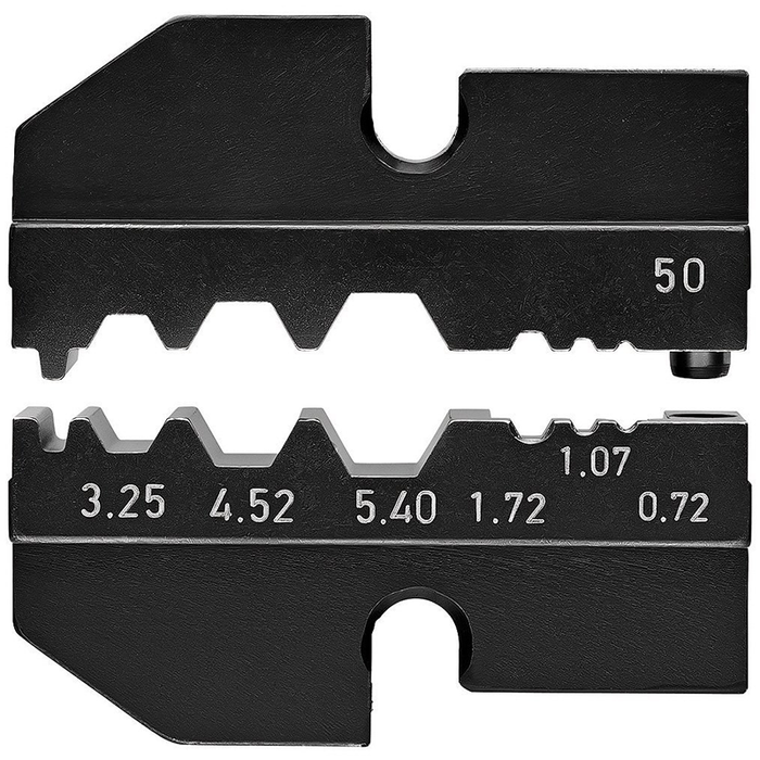 Knipex 97 49 50 Crimping Dies for for Coax connectors 6-Nester