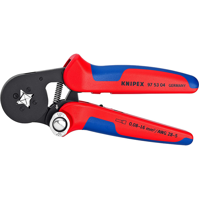 Knipex 97 53 04 Self-Adjusting Square Crimping Pliers - End Sleeves (ferrules)