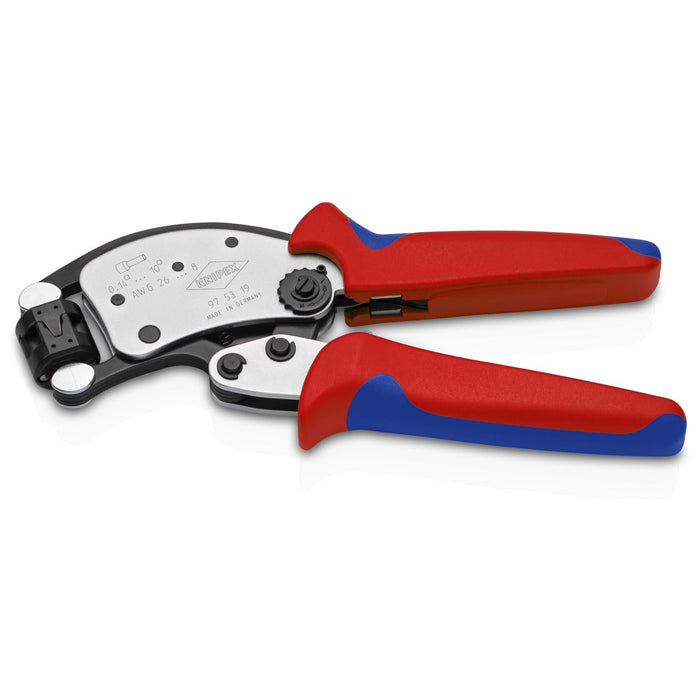 Knipex 97 53 19 Twistor T Self-Adjusting Crimping Pliers for Wire Ferrules