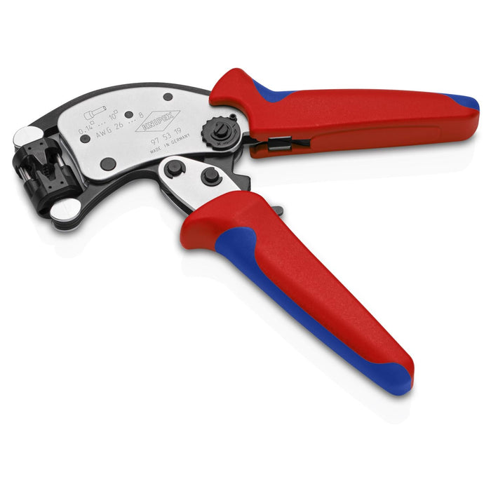 Knipex 97 53 19 Twistor T Self-Adjusting Crimping Pliers for Wire Ferrules
