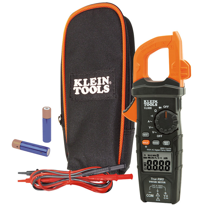 Klein Tools CL600 AC Auto-Ranging 600 Amp Digital Clamp Meter