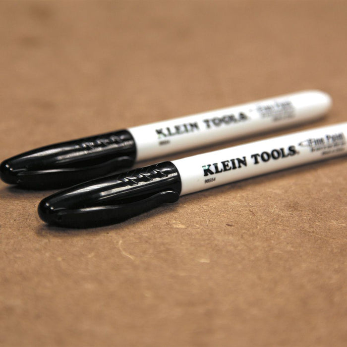Klein Tools 98554 Fine Point Permanent Markers, 2-Pack