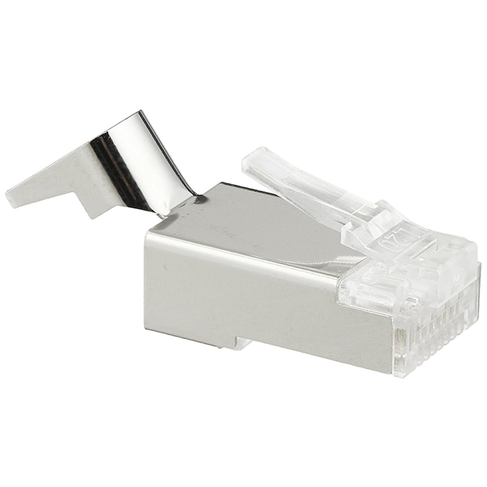 Platinum Tools 106191 RJ45 Cat6A 10 Gig Shielded Connector with Liner, 25-Pack