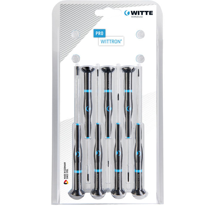 Witte 89342 Wittron Slotted and Phillips Screwdriver Set, 7 Piece