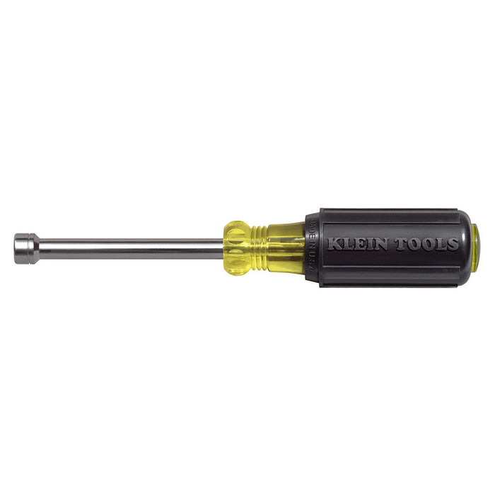 Klein Tools 630-7MM 7mm x 6.7" Cushion-Grip Hollow-Shank Nut Driver with 3" Shank
