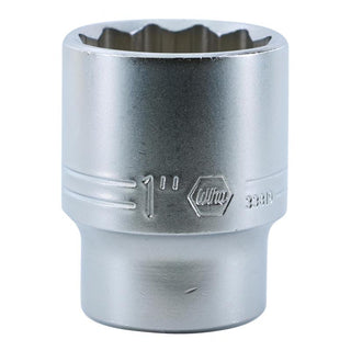 Wiha Tools 33819 12 Point, 1/2 Inch Drive Standard Socket, 1 Inch