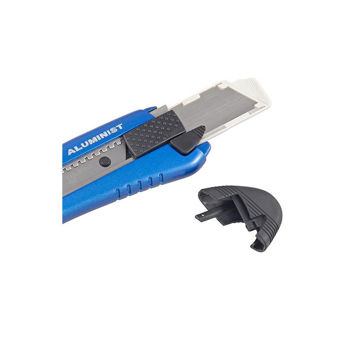 Tajima Tools AC-700B [H] Rock Hard Aluminist, Auto Lock Blade, 3 x Rock Hard Blade, Blue