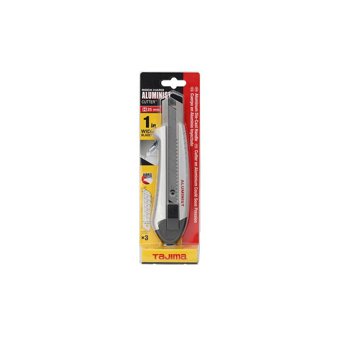 Tajima Tools AC-700S [H] Rock Hard Aluminist, Auto Lock Blade Lock, 3 x Rock Hard Blade, Silver