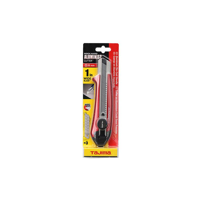 Tajima Tools AC-701R [H] Rock Hard Aluminist, Dial Lock Blade Lock, 3 x Rock Hard Blade, Red