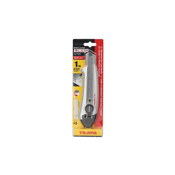 Tajima Tools AC-701S [H] Rock Hard Aluminist, Dial Lock Blade Lock, 3 x Rock Hard Blade, Silver