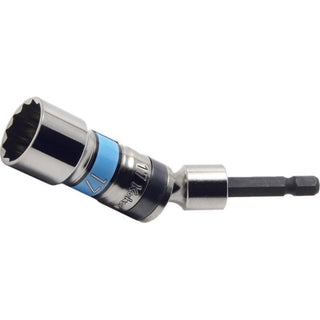 Ko-Ken BD011SE-14 1/4 Hex Dr. Universal Long Socket 14mm 12 point Length 100mm