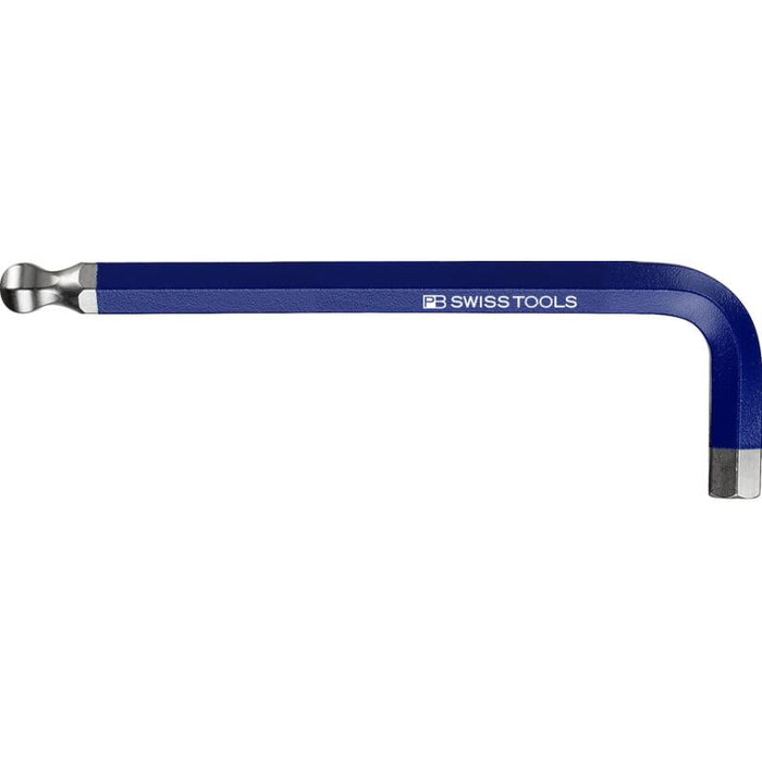 PB Swiss Tools PB 212.10 BL Rainbow L-key, Inbus With Ball End, Blue, 10 mm