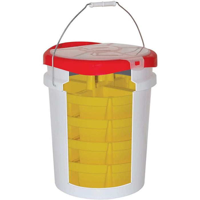 Bucket Boss 15051 Bucket Stacker Small Parts Organizer,Yellow