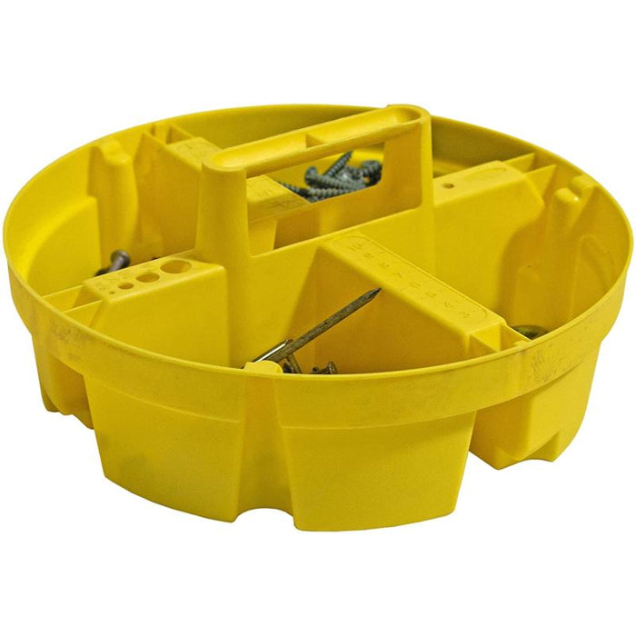 Bucket Boss 15051 Bucket Stacker Small Parts Organizer,Yellow