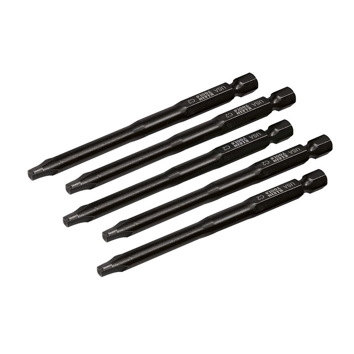 Klein Tools C2355 # 2 Combination Tip Power Drivers with 3.5" Bits, Pk. 5