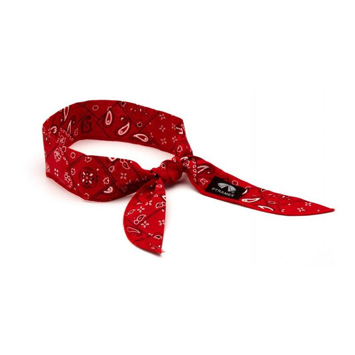 Pyramex CNB12PKR Beaded Cooling Bandana - Red Paisley
