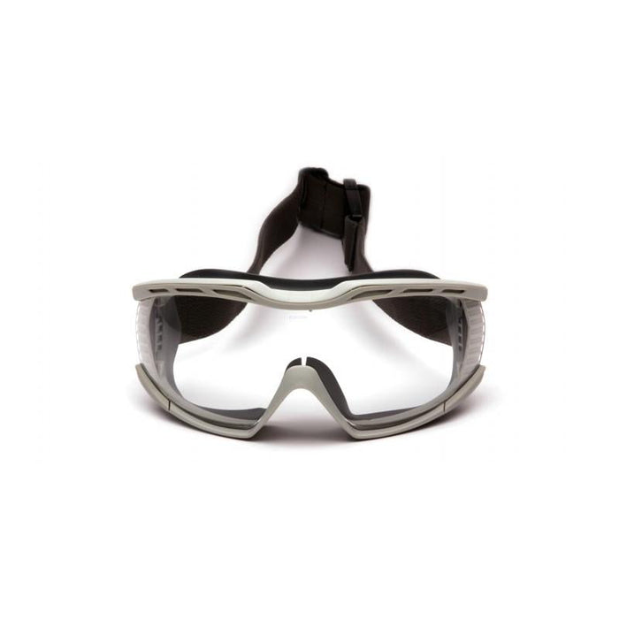 Pyramex G604T2 Capstone -  Chem Splash-Clear Goggle With Anti-Fog-2 Straps