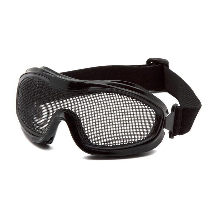 Pyramex G9WMG Wire Mesh Goggle - Black goggle With Single Wire Mesh Lens