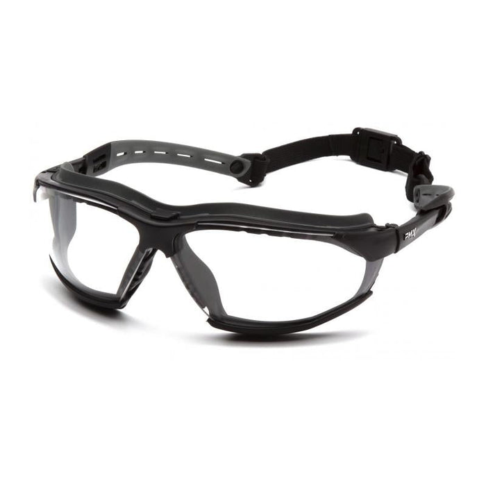 Pyramex GB9410STM Isotope Clear H2MAX Anti-Fog Lens with Black Frame, Clear