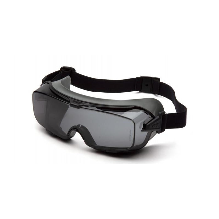 Pyramex GG9920TM Cappture Pro Goggle - Gray H2MAX Anti-Fog Lens with Rubber Gasket