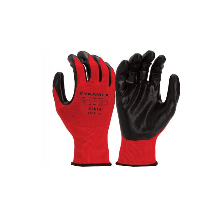 Pyramex GL614 Polyester Nitrile Smooth Gloves