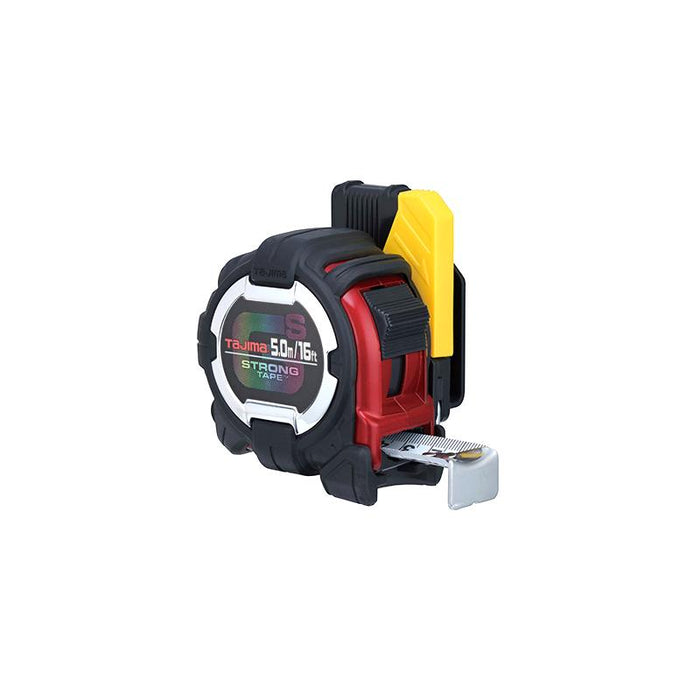Tajima Tool GSSF-16/5MBW SAE & Metric Scale 16ft/5m x 1 inch GS-Lock Measuring Tape with Acrylic Coated Blade & Safety Belt Holder