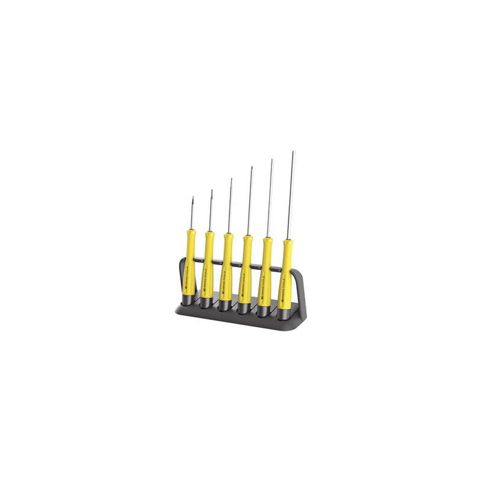 PB Swiss Tools PB 8642.ESD Precision Screwdriver Set Hex Soft-Grip ESD-Safe Electronics 6-Piece