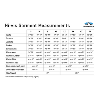Pyramex RVHL25  Series Type R - Class 2 Hi-Vis Safety Vest