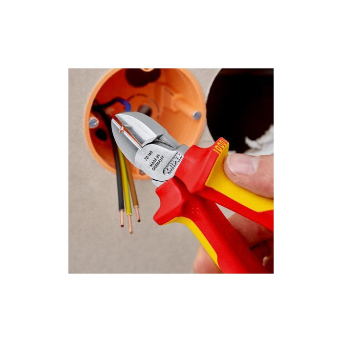 Knipex 70 06 160 T Diagonal Cutters-1000V Insulated-Tethered Attachment