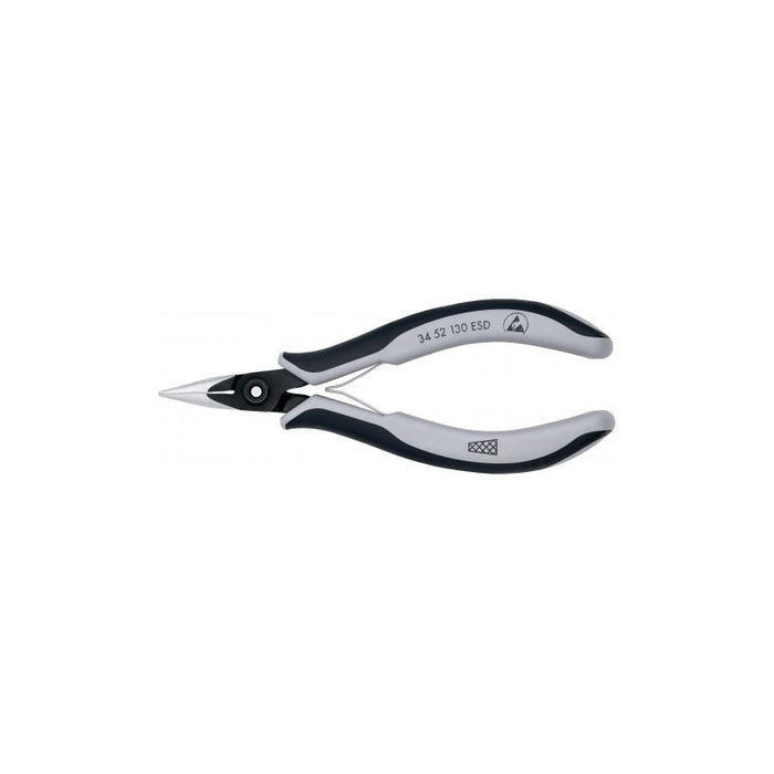 Knipex 34 52 130 ESD Precision Electronics Gripping Pliers ESD 5, 12" with Half-Round
