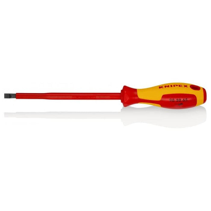 KNIPEX 98 20 65 Slotted Screwdrivers Insulated, 1/4 Inch