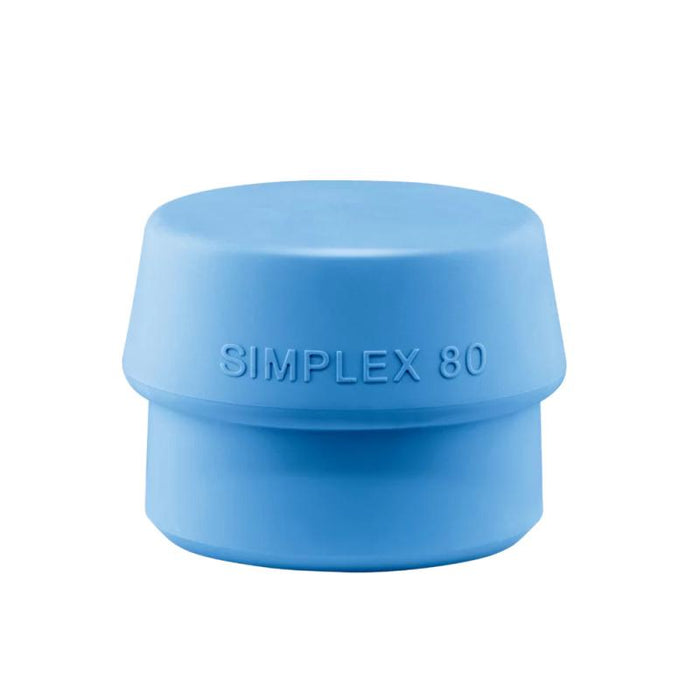 Halder 3201.080 Simplex Replacement Face Insert, Soft Blue Rubber, Non-Marring 3.15 Inch
