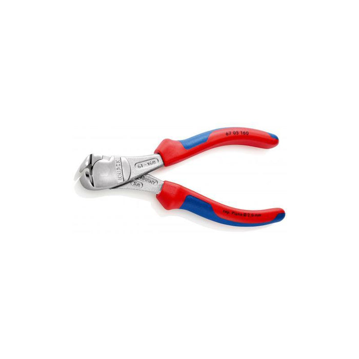 Knipex 67 05 160 6.3" High Leverage End Cutting Nippers