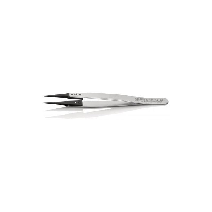 Knipex 92 81 02 Premium Stainless Steel Gripping Tweezers-Pointed Tips