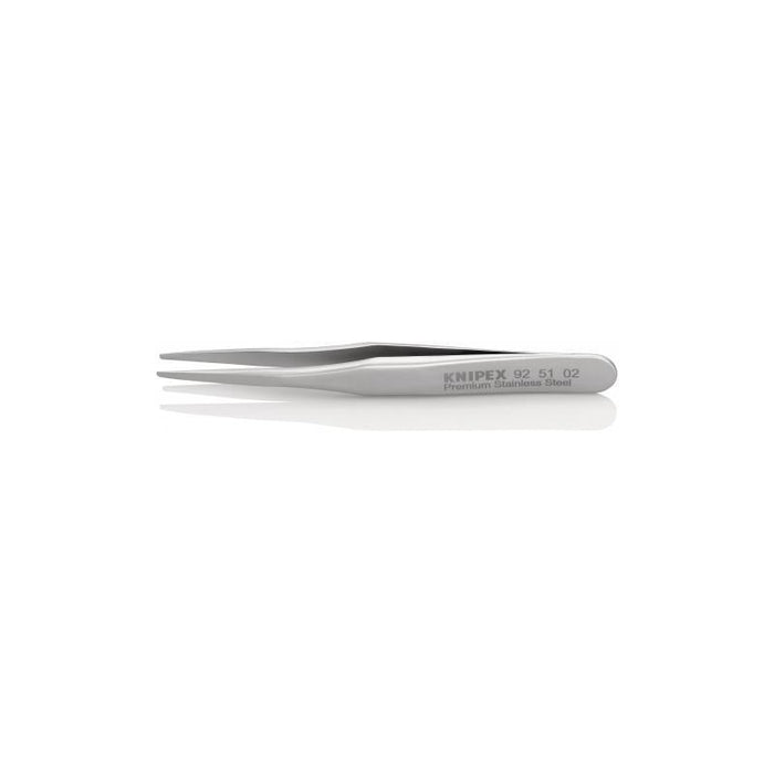 Knipex 92 51 02 Premium Stainless Steel Gripping Tweezers-Blunt Tips