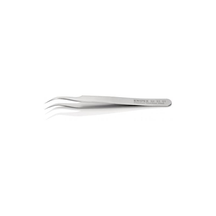 Knipex 92 31 01 Premium Stainless Steel Gripping Tweezers-45°Angled-Needle-Point Tips