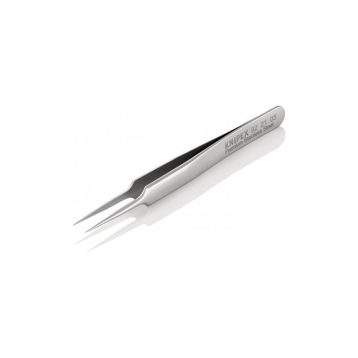 Knipex 92 21 03 Premium Stainless Steel Gripping Tweezers-Needle-Point Tips