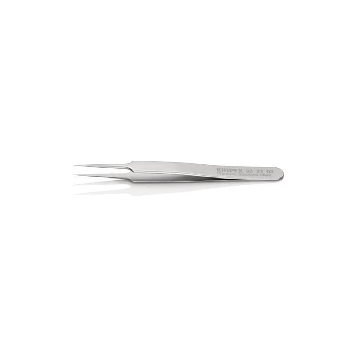 Knipex 92 21 03 Premium Stainless Steel Gripping Tweezers-Needle-Point Tips