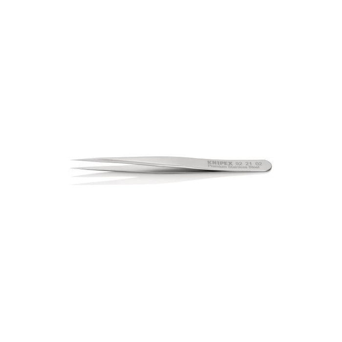 Knipex 92 21 02 Premium Stainless Steel Gripping Tweezers-Needle-Point Tips
