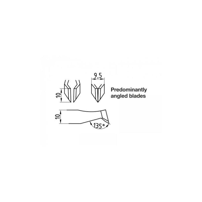 Knipex 92 11 01 ESD Stainless Steel Cutting Tweezers-ESD