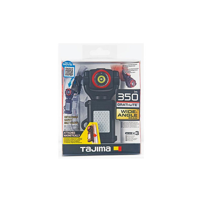 Tajima Tool LE-SF351D GRATI-LITE Detachable Worklight with Belt Holder 350 lm