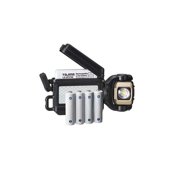 Tajima LE-SF501D-SP GRATI-LITE, detachable work light with belt holder, flood beam, rechargeable, 500 lm