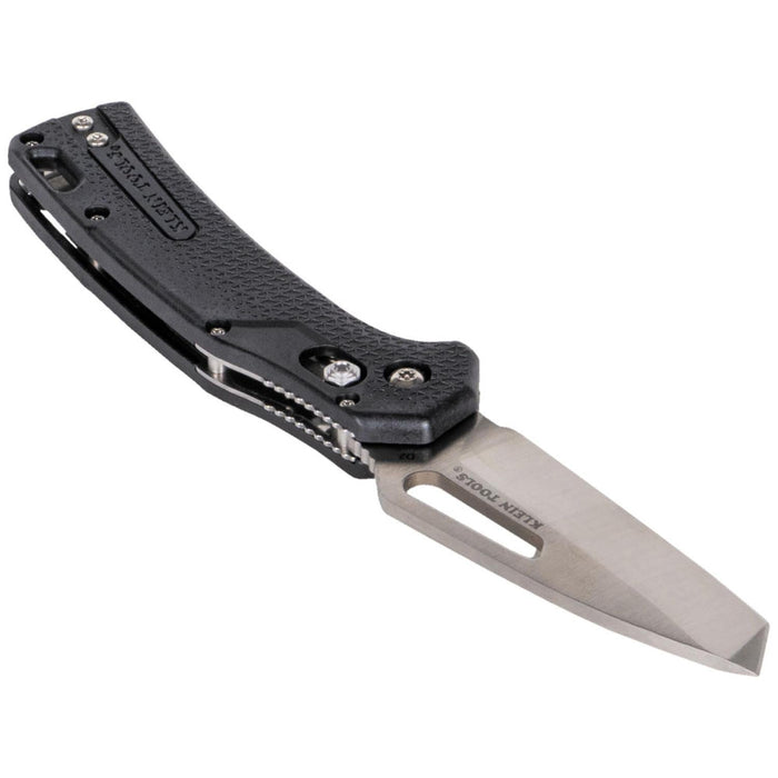 Klein Tools OGK001BKT Resurgence Hunting Pocket Knife, Black & Tanto